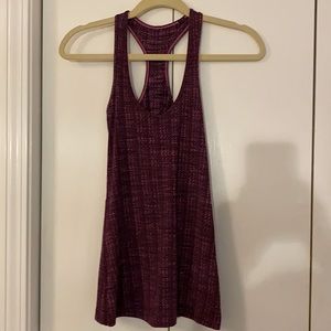 Lululemon tank space dye plum size 2